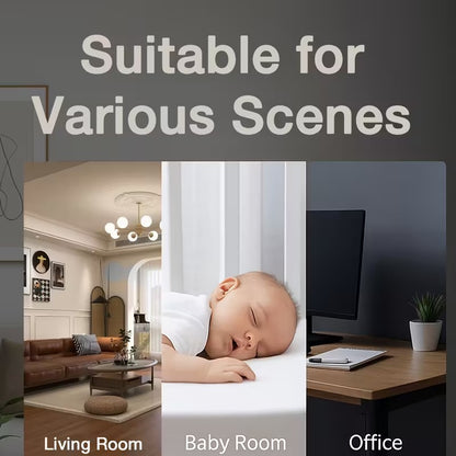 Cámara de Seguridad WiFi 480P con Visión Nocturna y Detección de Movimiento Negra