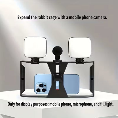 Jaula Estabilizadora para Celular – Soporte Vlogging con 3 Zapatas Frías