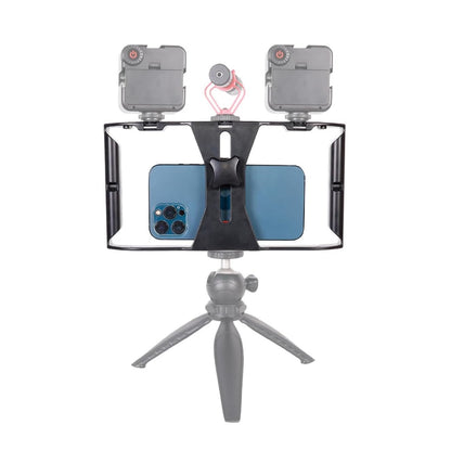 Jaula Estabilizadora para Celular – Soporte Vlogging con 3 Zapatas Frías