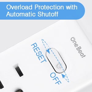 Regleta One Beat 9 en 1 con USB C y Protector de Sobretensiones