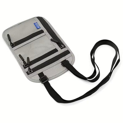 Cartera de Viaje Antirrobo con Bloqueo RFID Gris Claro