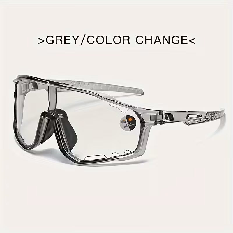Gafas de Ciclismo Fotocromáticas Unisex – Lentes UV400 y Antirreflejos - Gris