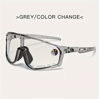 Gafas de Ciclismo Fotocromáticas Unisex – Lentes UV400 y Antirreflejos - Gris
