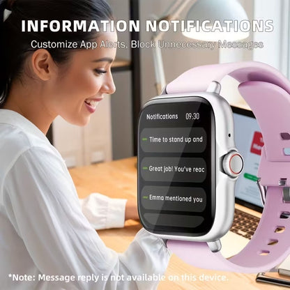 Smartwatch 1.83” con Llamadas y Monitoreo de Salud Dorado y Beige