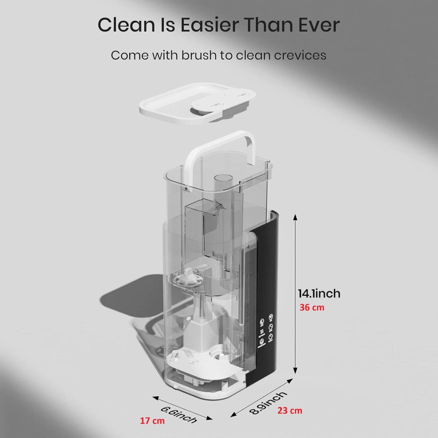 Humidificador Ultrasónico 5L Inteligente LED – Difusor Aromaterapia Negro/Blanco