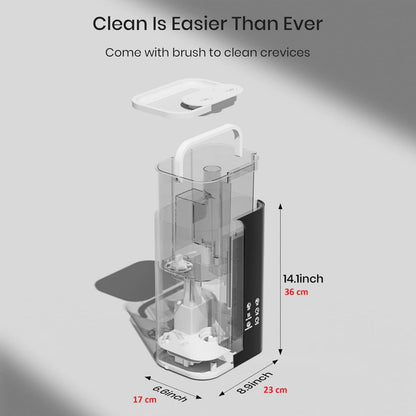 Humidificador Ultrasónico 5L Inteligente LED – Difusor Aromaterapia Negro/Blanco