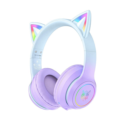 Audífonos Bluetooth ONITOON Orejas de Gato LED HiFi