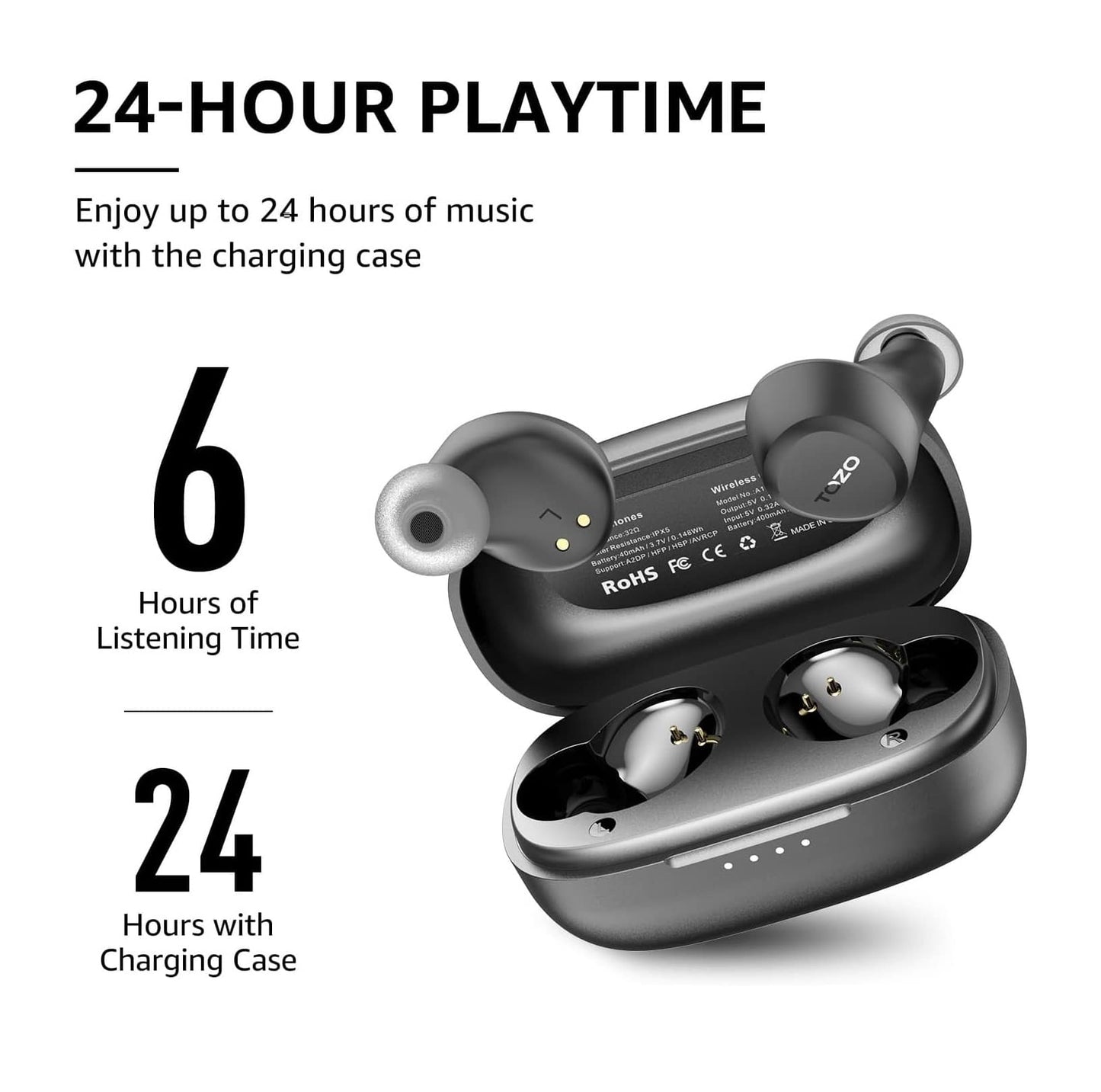 Audífonos Inalámbricos TOZO A1 Mini Bluetooth 5.3 IPX5