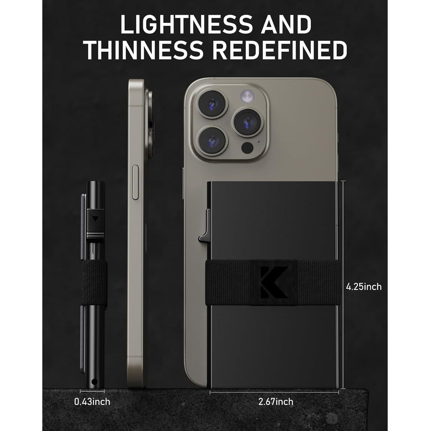 Billetera Anticlonación RFID para 15 Tarjetas Negra