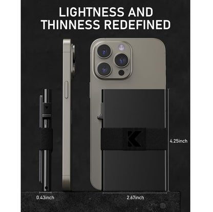 Billetera Anticlonación RFID para 15 Tarjetas Negra