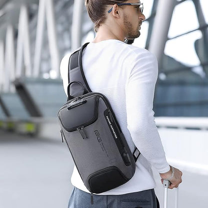 Mochila Bandolera Antirrobo BANGE Impermeable con USB