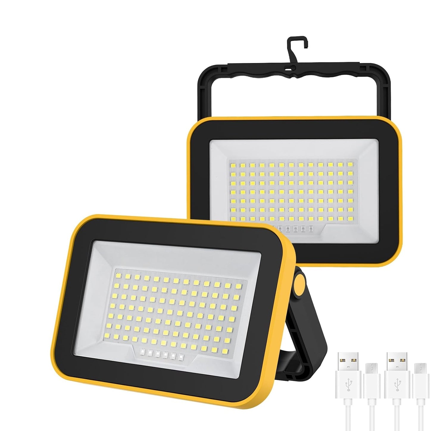 Reflectores Portátiles Recargables - Luz LED de 1200 LM - SMD - 5 modos- Impermeable - Fotografía, camping, emergencias - Pack x1
