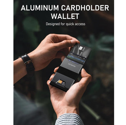 Billetera Anticlonación RFID para 15 Tarjetas Negra