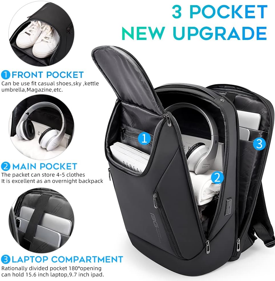 Mochila Inteligente BANGE Impermeable Laptop 15.6” USB