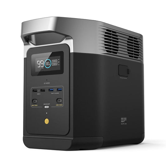 Estación de Energía Portátil - EF ECOFLOW DELTA 2 - LiFePO4 - 1024 Wh - 1800W hasta 2700W - Generador Solar