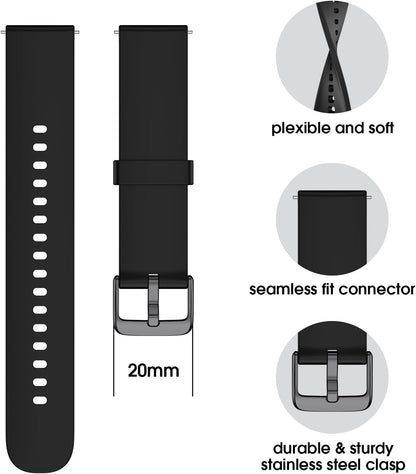 Smartwatch Pautios 1.8” IP68 con Monitoreo de Salud y Actividad Negro