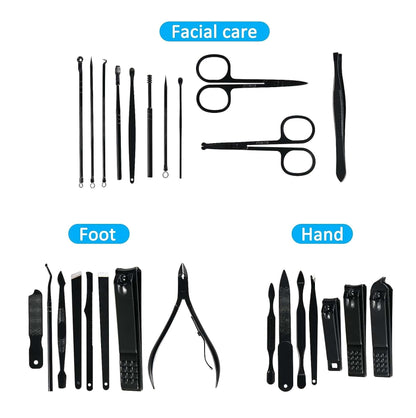 Kit Manicura y Pedicura 26 Piezas – Profesional y Portátil