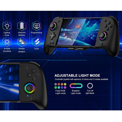 Control Pro para Nintendo Switch/OLED - RGB 1000mAh Negro
