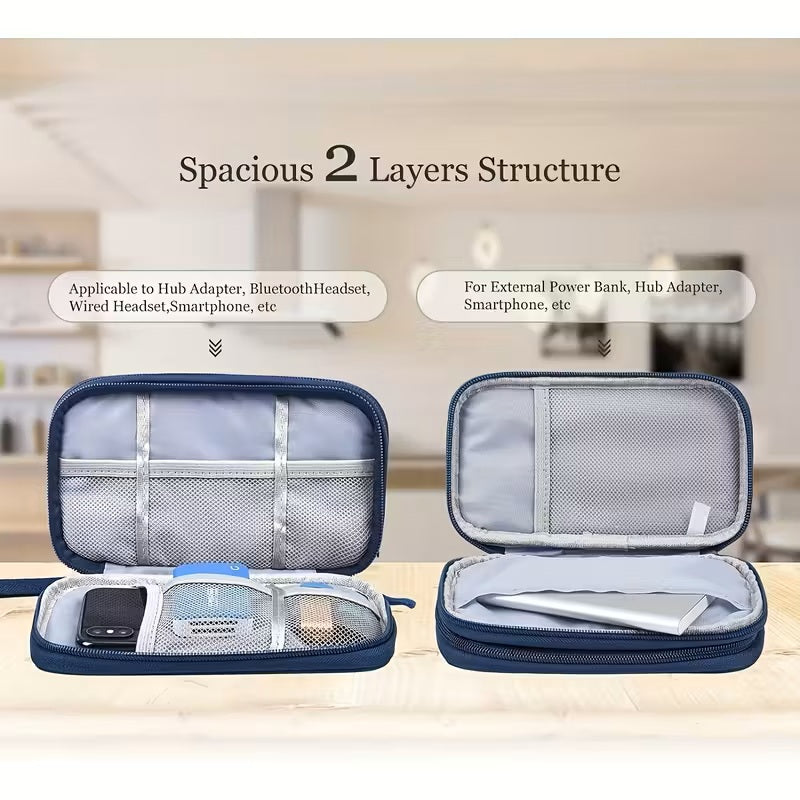 Estuche Organizador Accesorios Electrónicos Negro