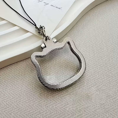 Soporte de Teléfono con Anillo Plegable Hello Kitty Sanrio Metálico para Mujer