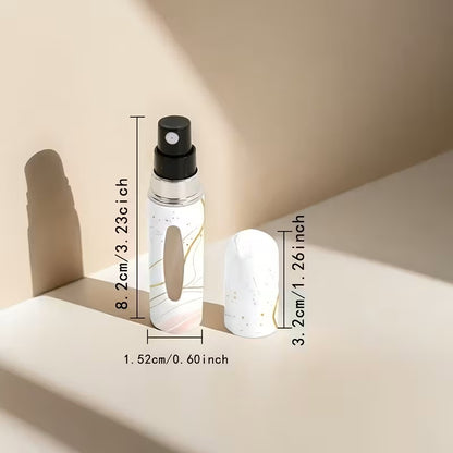 Atomizadores de Perfume Mini 5ml para Mujer Pack x3 Mármol Lila