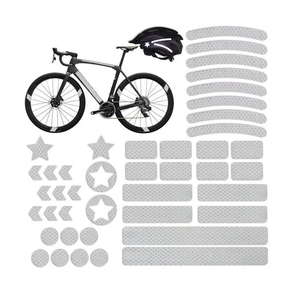 Calcomanías Reflectantes 42 Piezas – Impermeables, Multiforma, Ciclismo