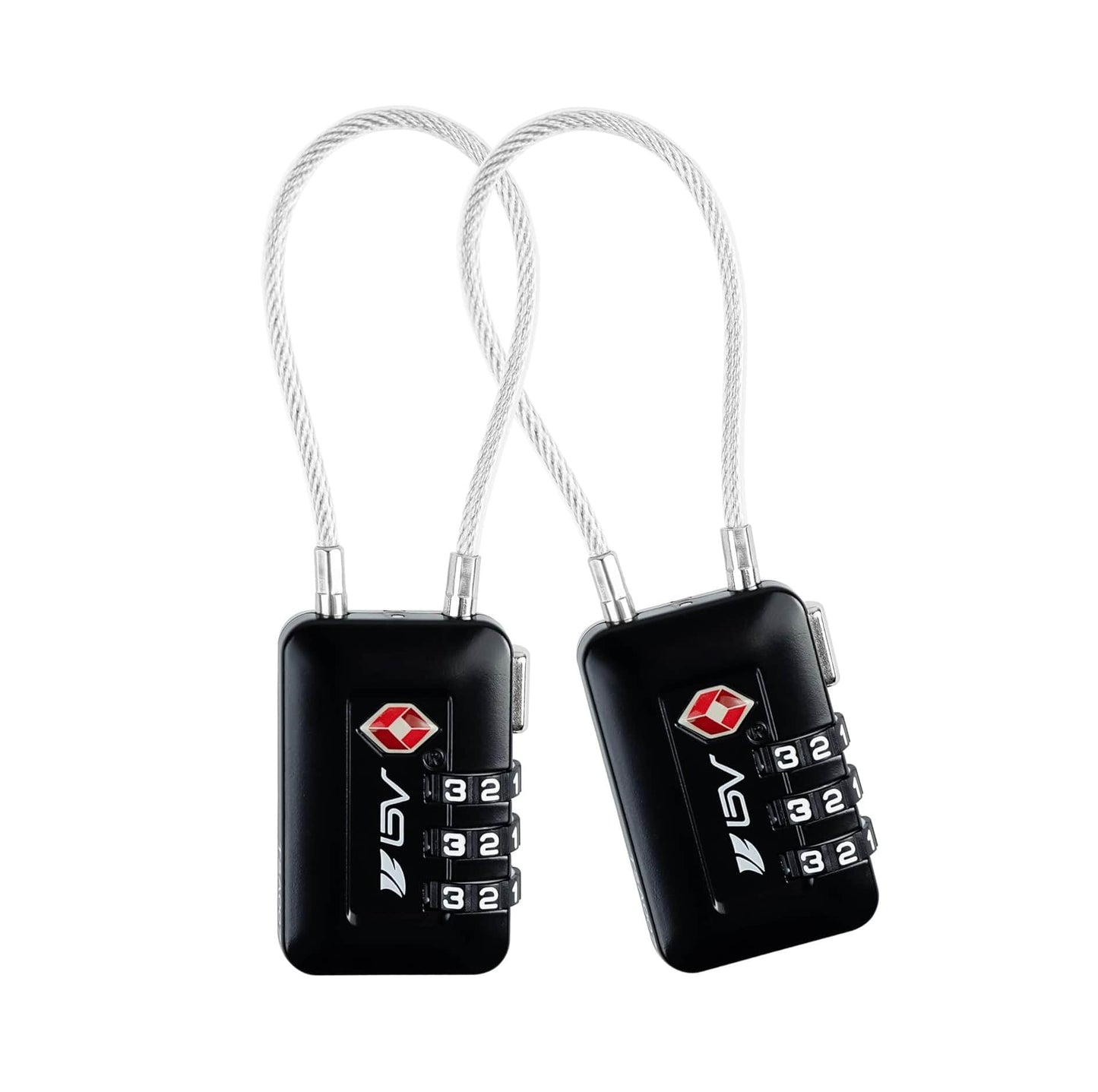 Candado de Viaje TSA con Combinación - Seguridad Total para tu Equipaje - Equipaje, Casillero Gimnasio, Maletas, Mochilas - Pack x1 - Negro