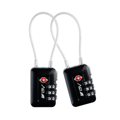 Candado TSA de Viaje con Combinación – Seguridad para Maletas y Mochilas – Negro