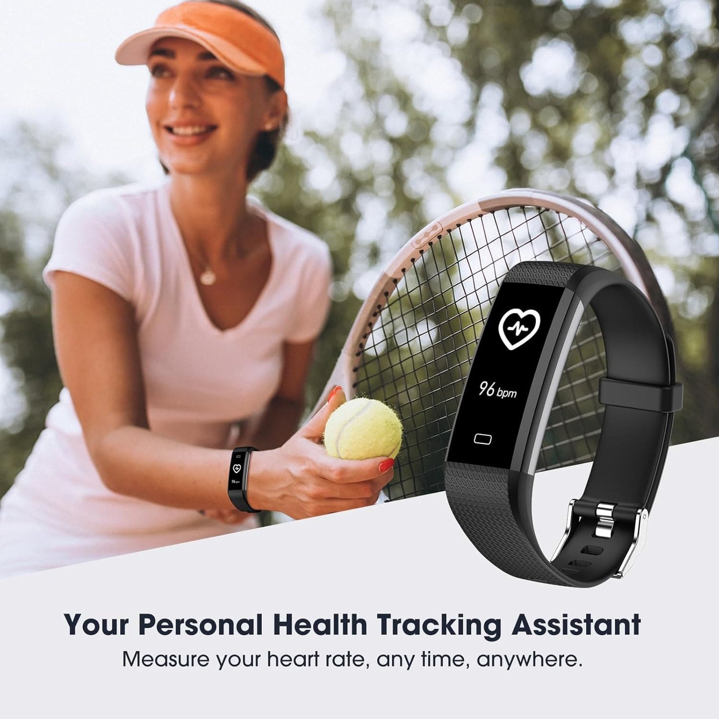 Smartwatch Fitness  Kummel con Tracker de Actividad y Monitoreo de Salud Negro