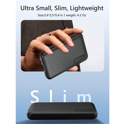 Mini Power Bank 5000mAh USB-C 12W iPhone Samsung Pack x2