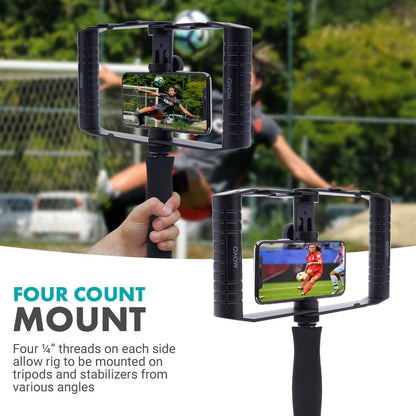 Jaula Plegable para Celular – Soportes Zapata Fría y Vlogging
