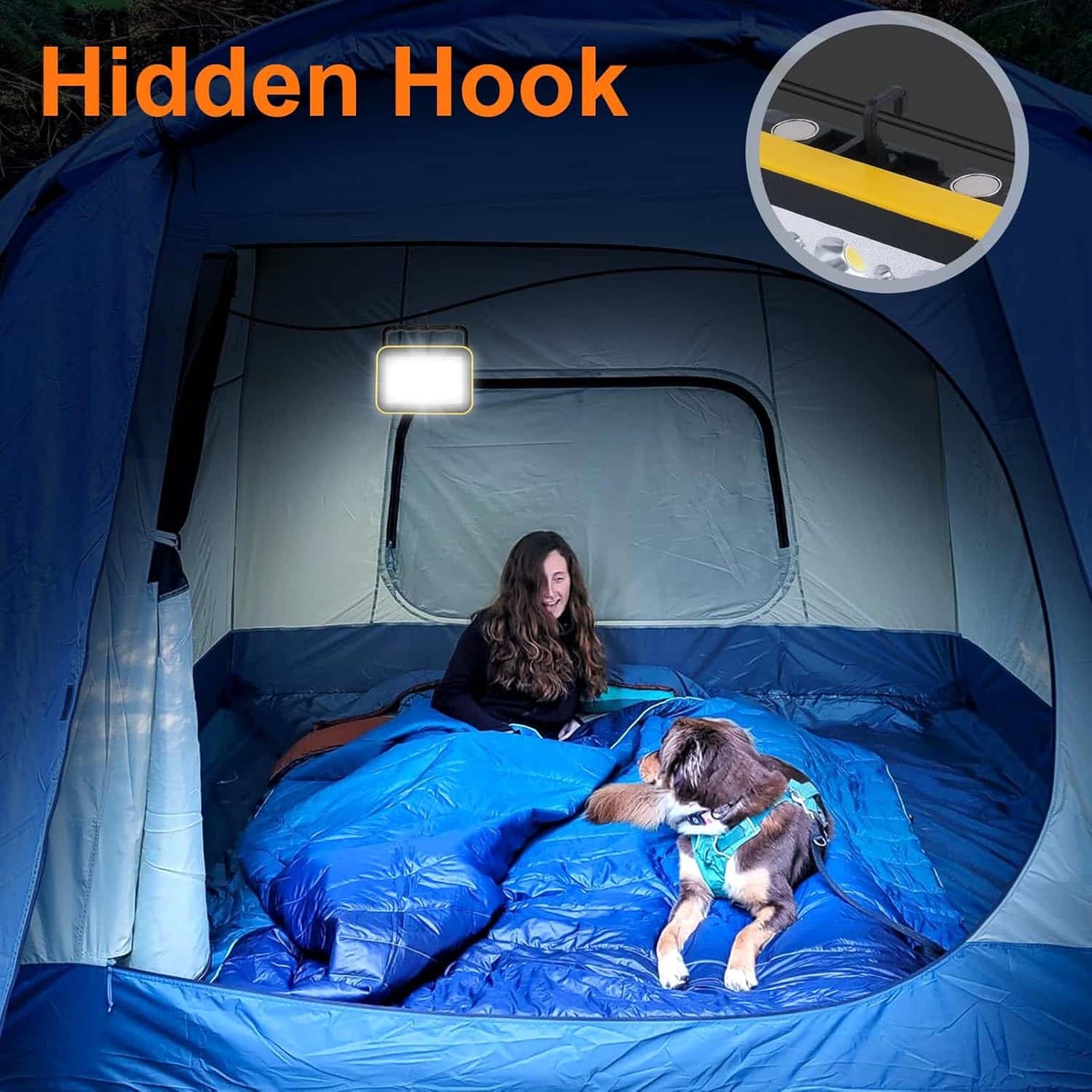 Reflector LED Portátil Recargable 900 LM Impermeable – 4 Modos
