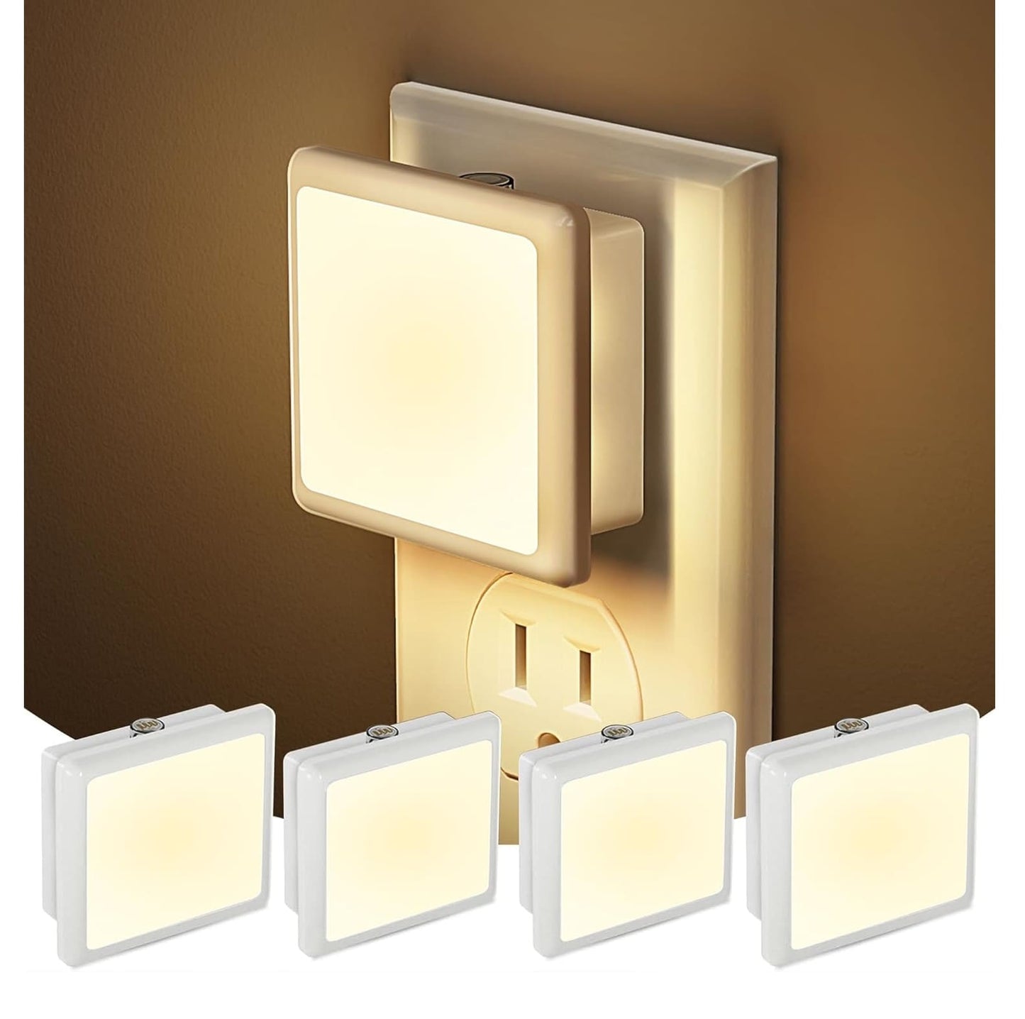 Luz LED Nocturna con Sensor de Luz Automático Pack x4