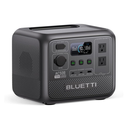 Estación de Energía Portátil - BLUETTI AC50B – 448 Wh - 700W a 1050W - LiFePO4 - Generador Solar