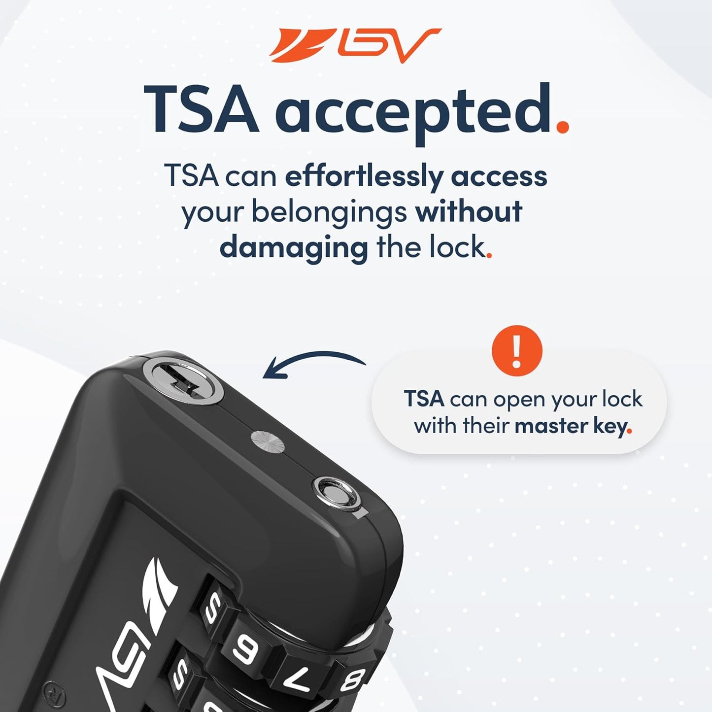 Candado TSA de Viaje con Combinación – Seguridad para Maletas y Mochilas – Negro