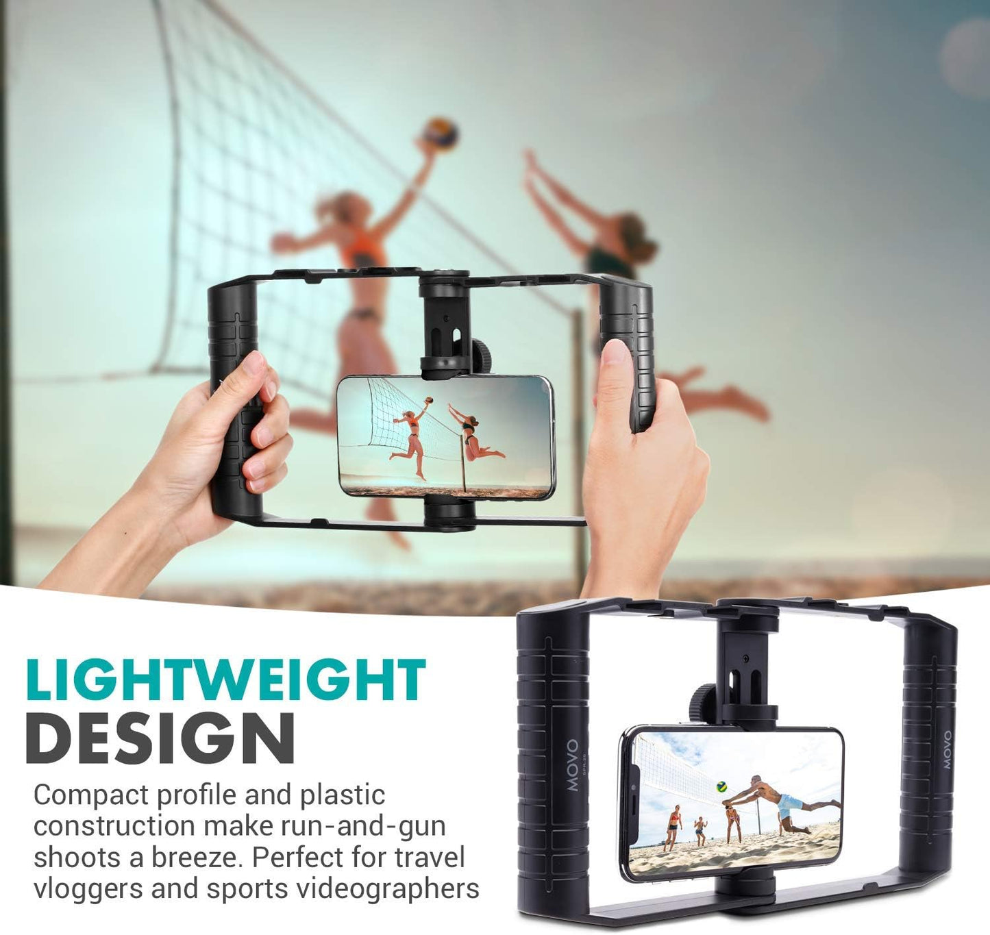 Jaula Plegable para Celular – Soportes Zapata Fría y Vlogging