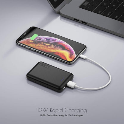 Mini Power Bank 5000mAh USB-C 12W iPhone Samsung Pack x2