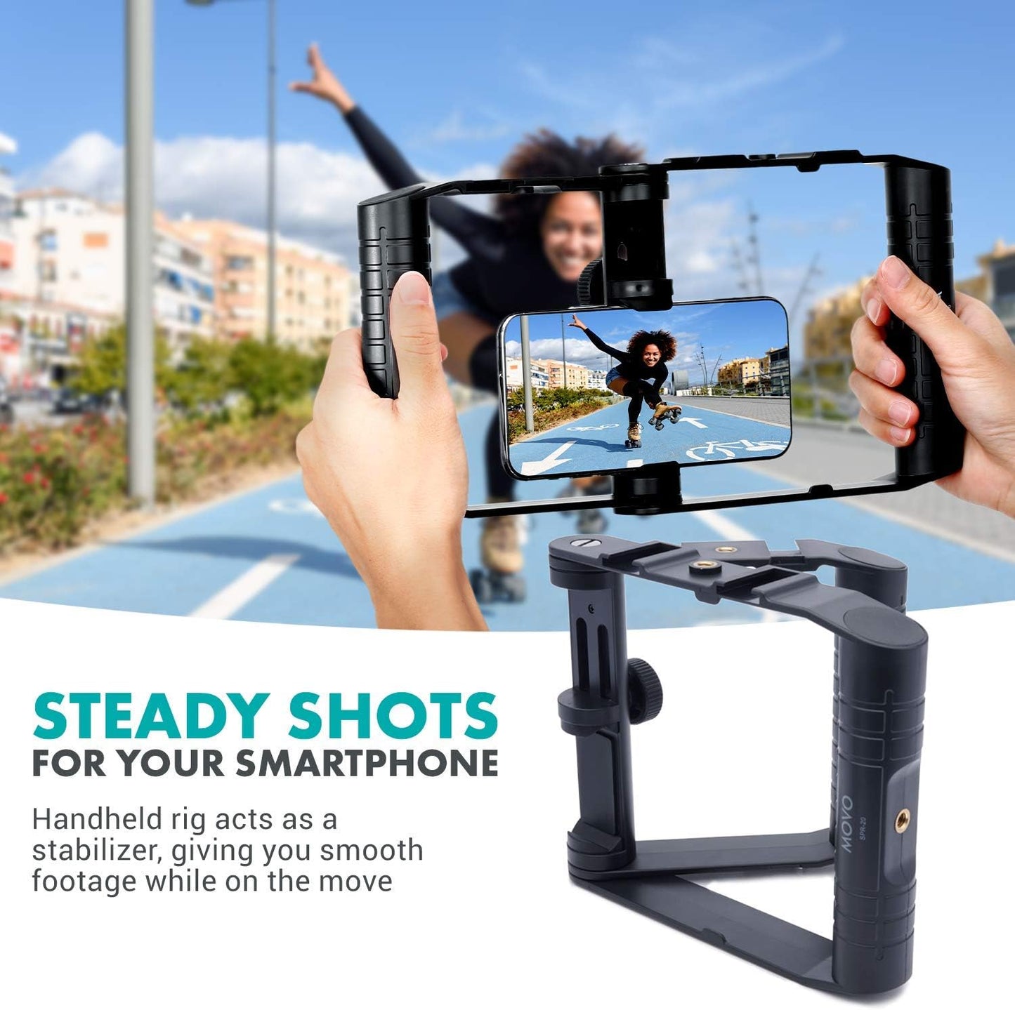 Jaula Plegable para Celular – Soportes Zapata Fría y Vlogging