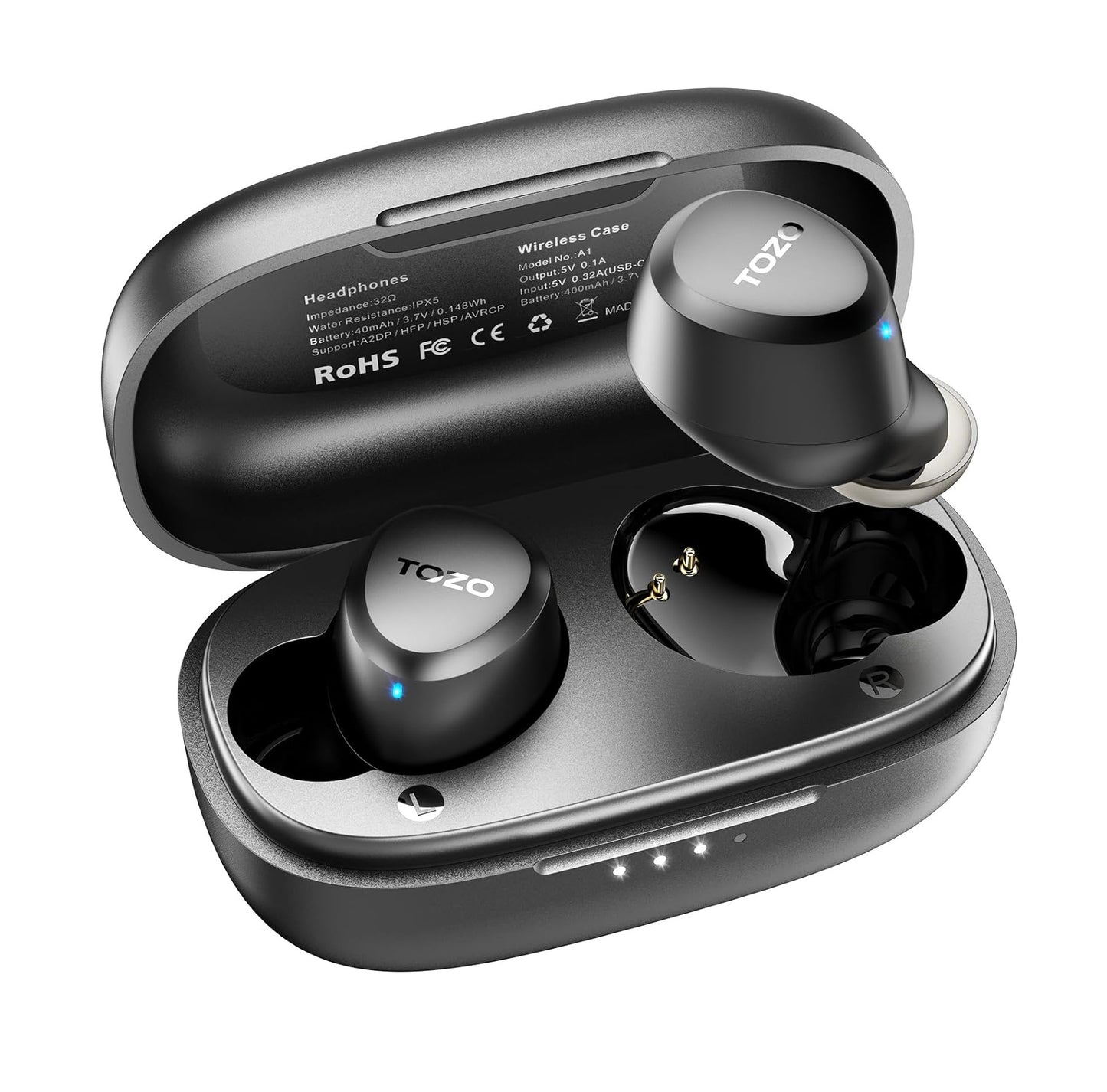 Audífonos Inalámbricos TOZO A1 Mini Bluetooth 5.3 - Micrófono Integrado - IPX5 Impermeables