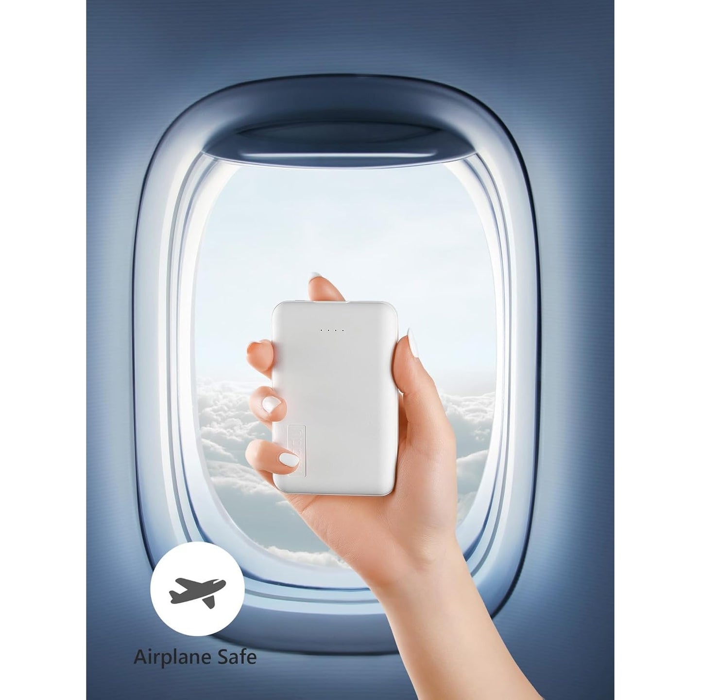 Mini Power Bank 5000mAh USB-C 12W iPhone Samsung Pack x2