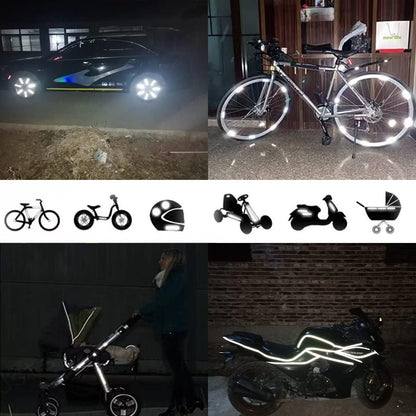 Calcomanías Reflectantes 42 Piezas – Impermeables, Multiforma, Ciclismo