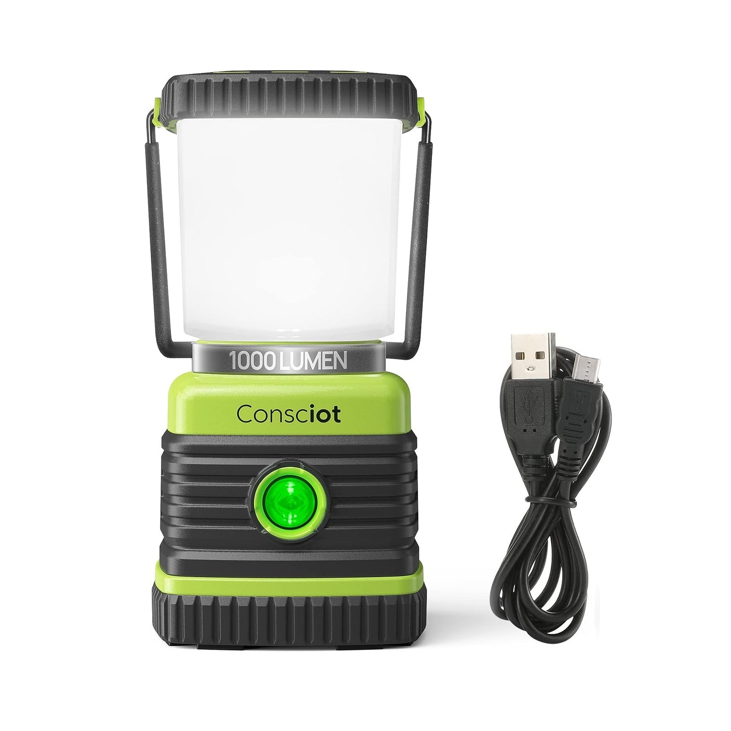 Linternas LED Recargable - Consciot - 1000 LM, Banco de Energía 4400 mAh, IPX4 - Pack x1