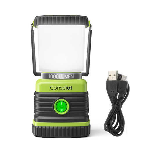 Linternas LED Recargable - Consciot - 1000 LM, Banco de Energía 4400 mAh, IPX4 - Pack x1