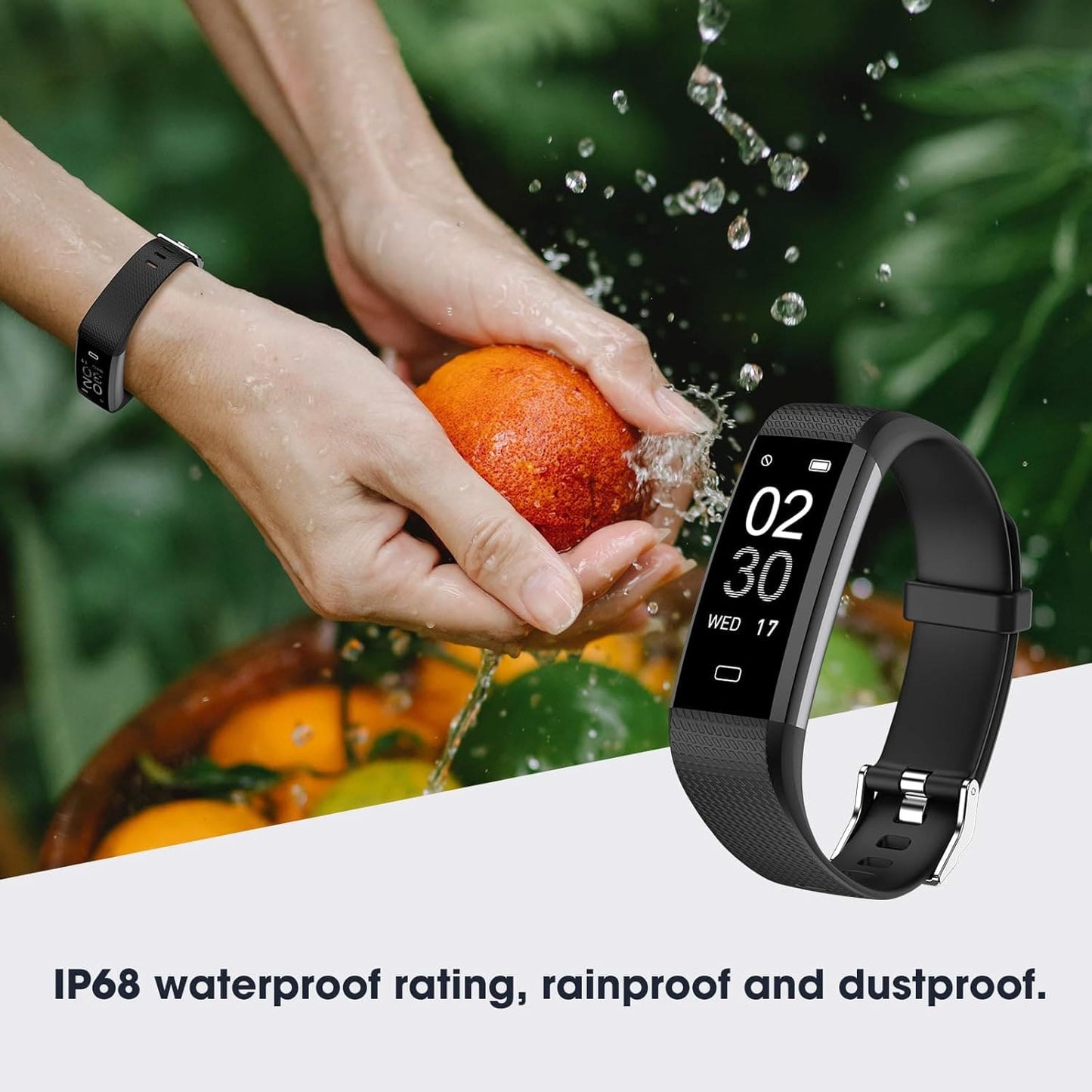 Smartwatch Fitness  Kummel con Tracker de Actividad y Monitoreo de Salud Negro