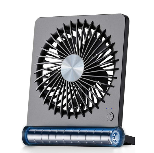 Ventilador Portátil USB Recargable – 3 Velocidades Silencioso