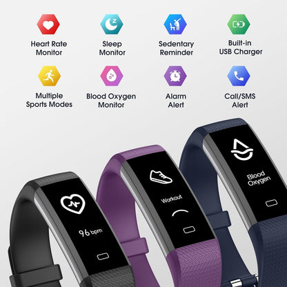 Smartwatch Fitness  Kummel con Tracker de Actividad y Monitoreo de Salud Negro