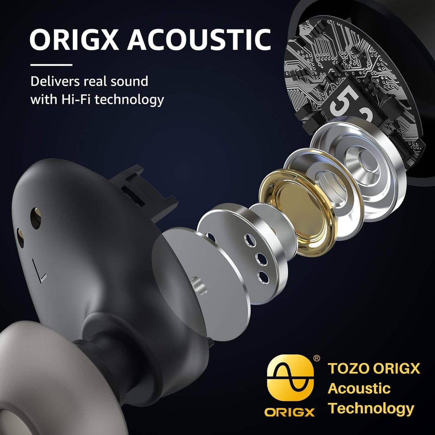 Audífonos Inalámbricos TOZO A1 Mini Bluetooth 5.3 IPX5