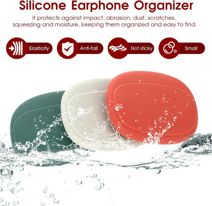 Organizador Portátil Silicona Pack x3 - Cables y Auriculares