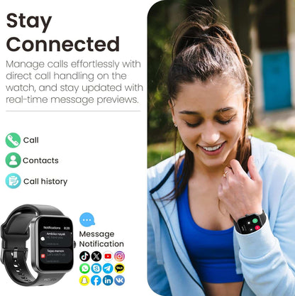 Smartwatch AMOLED 1.78” TOZO S4 con Llamadas y Batería de Larga Duración Negro