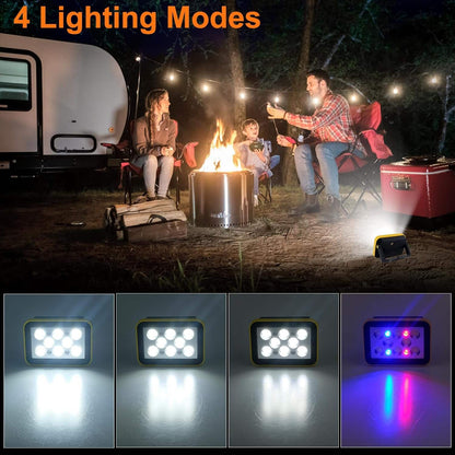 Reflector LED Portátil Recargable 900 LM Impermeable – 4 Modos